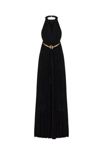 Black Velvet Dress - Elisabetta Franchi - Modalova