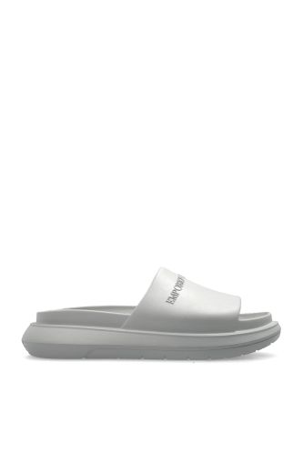 Rubber Flip-flops With Logo - Emporio Armani - Modalova