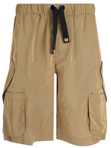 Versace Beige Nylon Shorts - Versace - Modalova