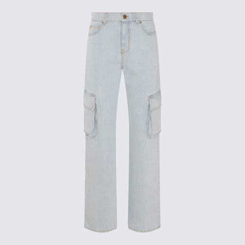 Pinko Light Blue Cotton Denim Jeans - Pinko - Modalova