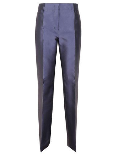 Mikado Mid-rise Satin Tailored Trousers - Alberta Ferretti - Modalova