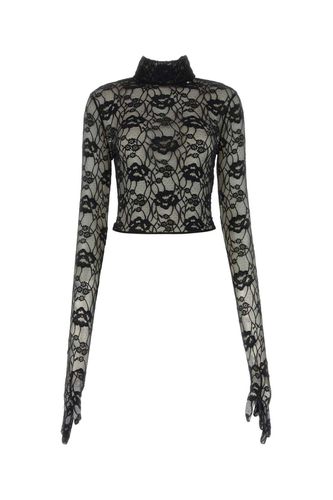 Semi-sheer Turtleneck Top - Saint Laurent - Modalova