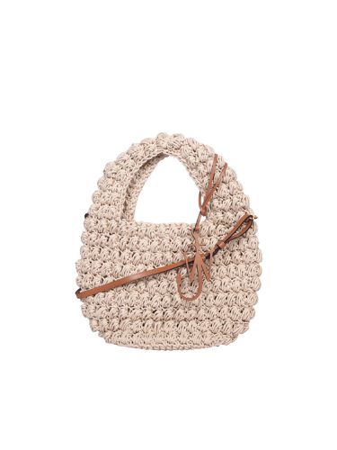 J. W. Anderson Beige Leather Popcorn Basket - J.W. Anderson - Modalova