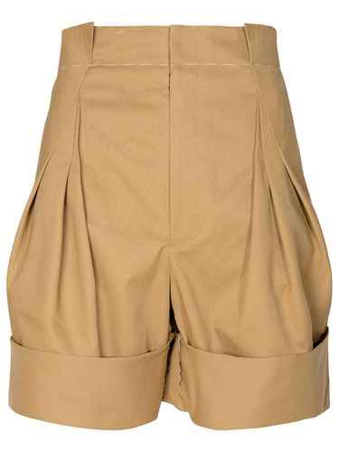 Beige Cotton Blend Bermuda Shorts - Maison Margiela - Modalova