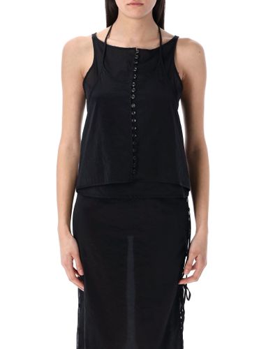 See-through Button Loop Top - Low Classic - Modalova