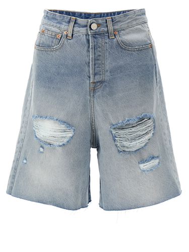 Destroyed Baggy Bermuda Shorts - VETEMENTS - Modalova