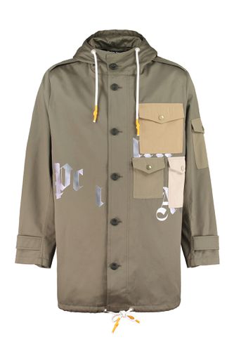 Palm Angels Hooded Cotton Parka - Palm Angels - Modalova