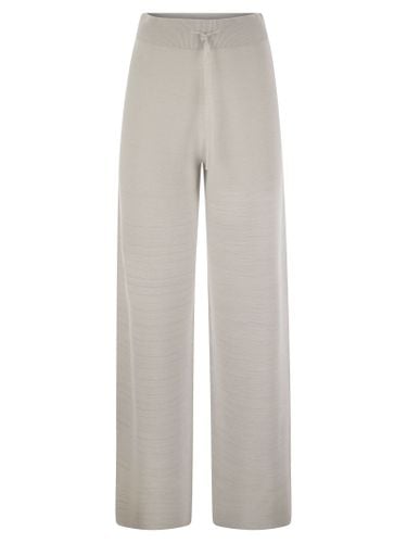 Wide Trousers In Organic Cotton And Lurex - Fabiana Filippi - Modalova