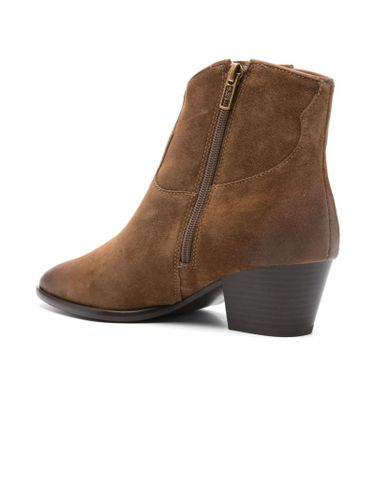 Camel Brown Calf Suede Fame Boots - Ash - Modalova