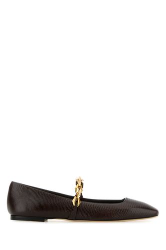 Brown Leather Tilda Ballerinas - Jimmy Choo - Modalova