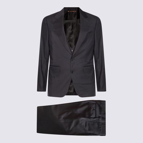 Canali Grey Wool Suits - Canali - Modalova