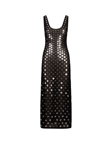 Embroidered Second Skin Effect Long Dress - Paco Rabanne - Modalova