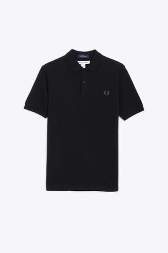 Mens T-shirt Knit Black cotton Fred Perry polo shirt with back print - Comme des Garçons Shirt - Modalova