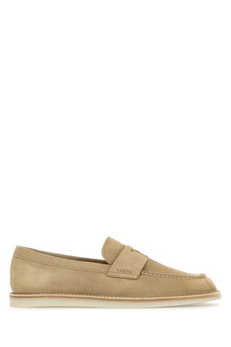 Prada Sand Suede Loafers - Prada - Modalova