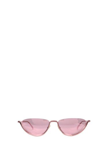 Cat Eye Halfrim Sunglasses - Bottega Veneta - Modalova