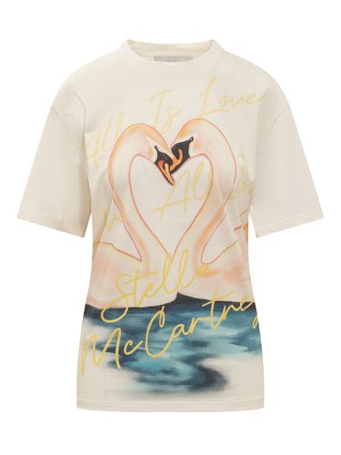 Painted Swan T-shirt - Stella McCartney - Modalova
