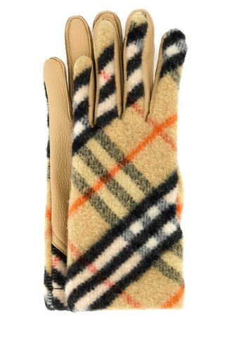 Burberry Embroidered Wool Gloves - Burberry - Modalova