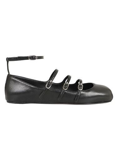 Buckled-straps Square-toe Ballerina Shoes - Alexander McQueen - Modalova