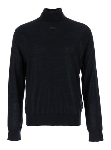 Jumper With Embroidered Logo In Wool Man - Diesel - Modalova