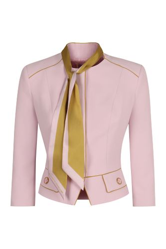 Crêpe De Chine Jacket - Elisabetta Franchi - Modalova