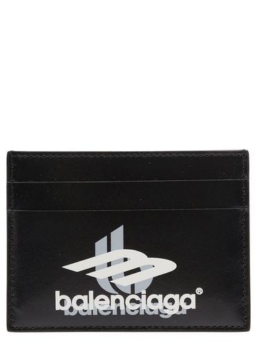 Card-holder With Layered Sports Motif In Smooth Leather Man - Balenciaga - Modalova