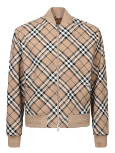 Vintage Check Zip-up Bomber Jacket - Burberry - Modalova