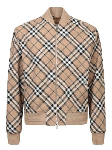 Vintage Check Zip-up Bomber Jacket - Burberry - Modalova