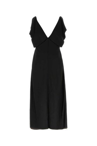 V-neck Ruffle-detailed Dress - Jil Sander - Modalova