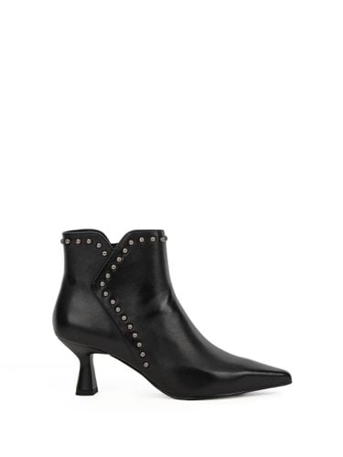 Black Leather Ankle Boot - Bruno Premi - Modalova