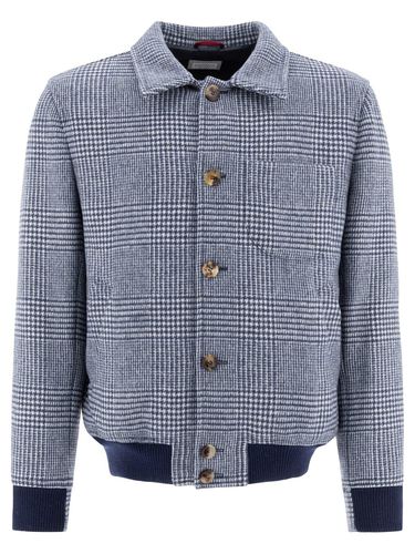 Prince Of Wales Check Pattern Overshirt - Brunello Cucinelli - Modalova