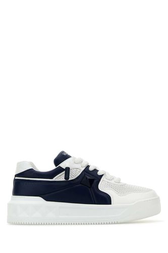 Two-tone Nappa Leather One Stud Sneakers - Valentino Garavani - Modalova