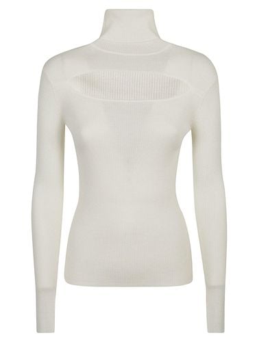 Cut Out Long-sleeved Knit Jumper - Parosh - Modalova