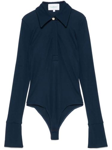 Navy Jersey Crepe Bodysuit - Casablanca - Modalova