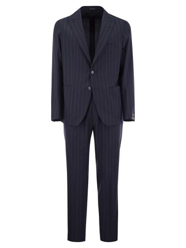 Pinstripe Suit In Wool And Silk - Tagliatore - Modalova