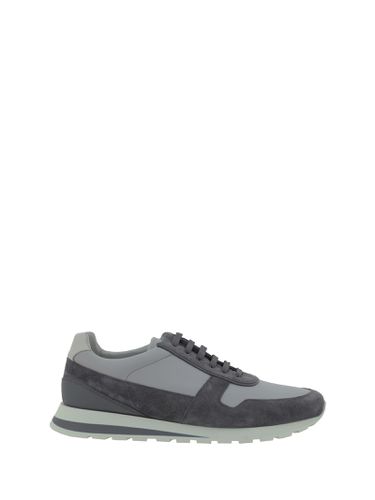 Suede Leather Sneakers - Brunello Cucinelli - Modalova