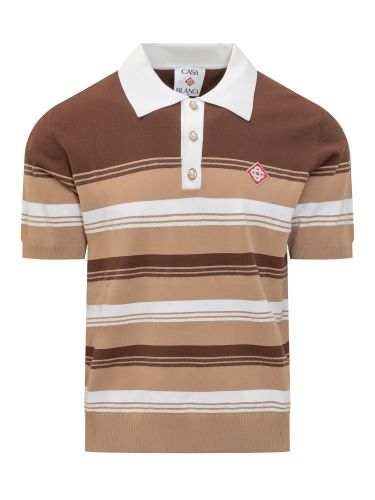 Chicano Striped Polo Shirt - Casablanca - Modalova