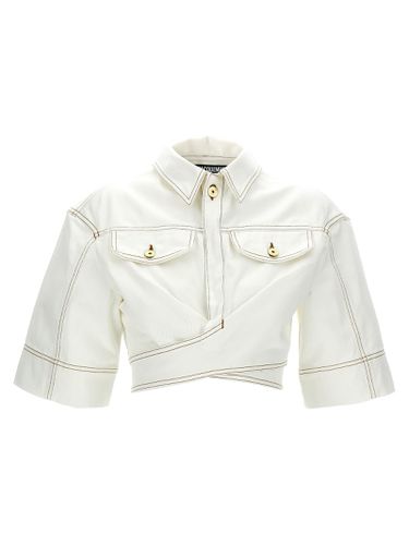 Le Haut De-nîmes Cropped Top - Jacquemus - Modalova