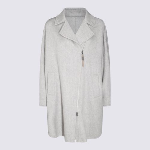 Brunello Cucinelli Grey Wool Coat - Brunello Cucinelli - Modalova