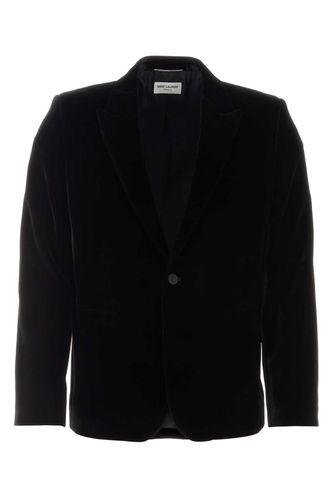 Saint Laurent Black Velvet Blazer - Saint Laurent - Modalova