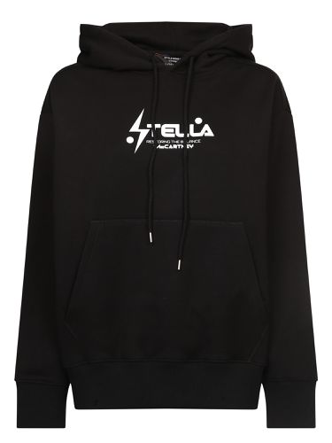 Felpa Hoodie Logo Nero - Stella McCartney - Modalova