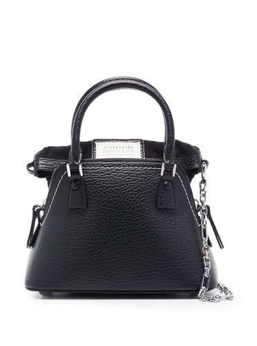 Ac Micro Shoulder Bag With Logo Label In Grainy Leather Woman - Maison Margiela - Modalova