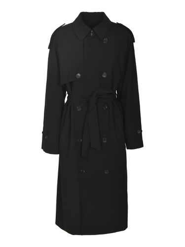 Tie-waist Double-breasted Trench - VIS A VIS - Modalova