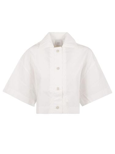 Patou Crop Shirt In White Cotton - Patou - Modalova