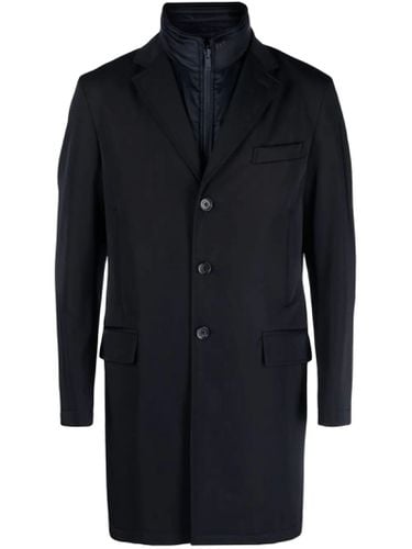 Blue Double Coat Stretch Fay - Fay - Modalova