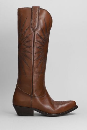 Wish Star Texan Boots In Leather Color Leather - Golden Goose - Modalova