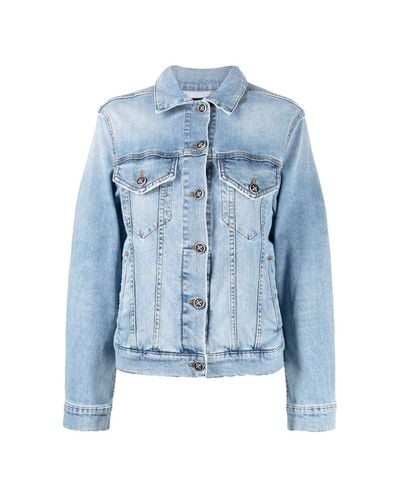 Denim Jacket With Logo On The Back - John Richmond - Modalova