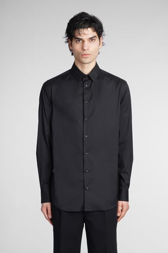 Shirt In Black Cotton - Giorgio Armani - Modalova