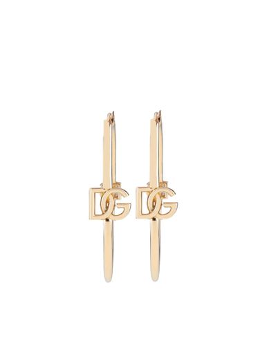 Creole Earring With Logo - Dolce & Gabbana - Modalova