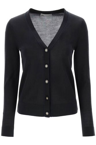 Simone Wool And Silk Cardigan - Tory Burch - Modalova