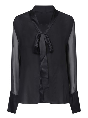 Alice + Olivia Black Bow Tie Blouse - Alice + Olivia - Modalova